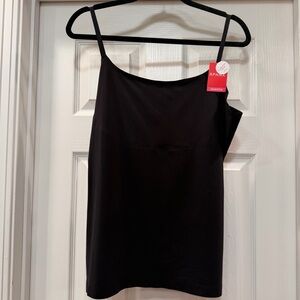 Spanx Thinstincts Convertible Cami Womens Large Black Shapewear Base Layer Top